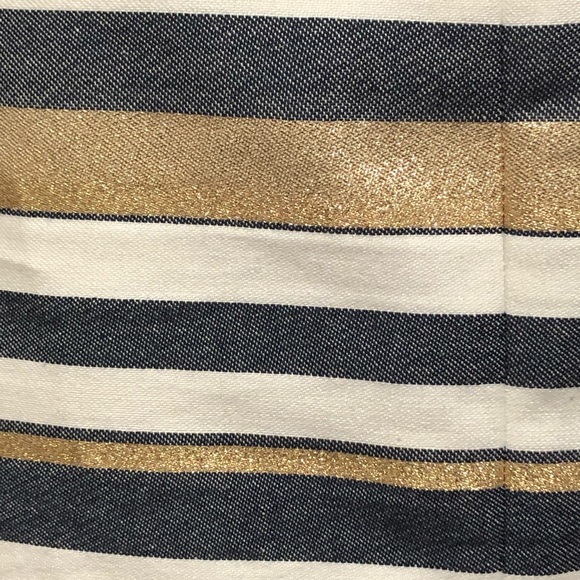 J Crew Metallic Shimmer Striped Skirt - Picture 5 of 8